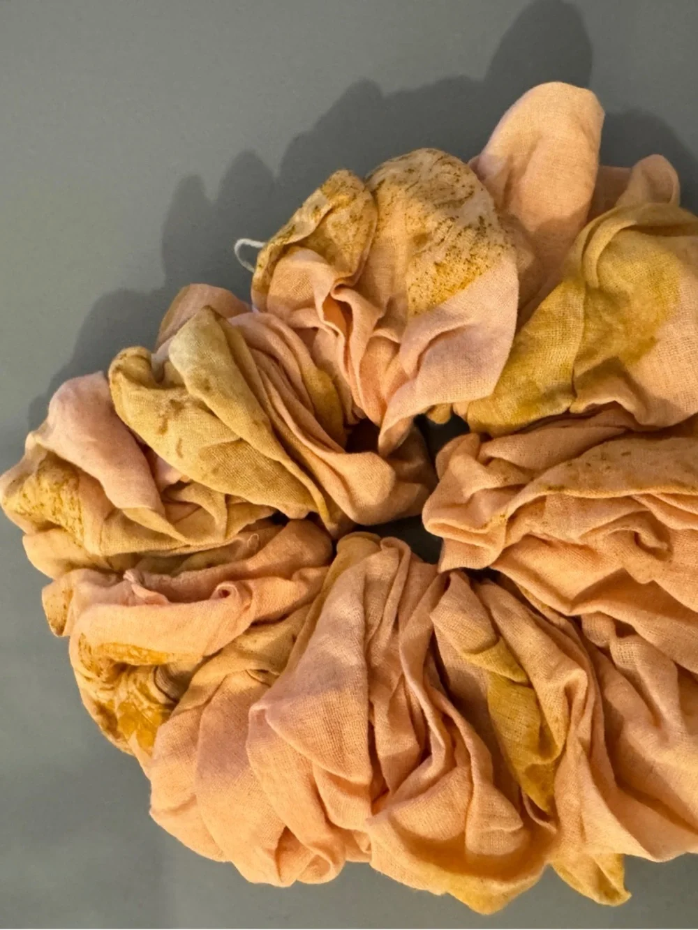 Peach & Mustard Oversized Scrunchie - Women Accessories